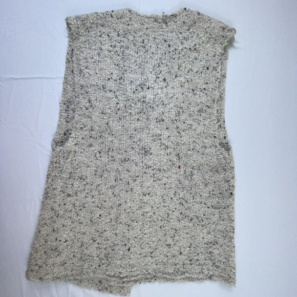 Sundance Open Front Tunic Vest Large Boucle Knit Made in Italy Coastals Secrets - Picture 10 of 12
